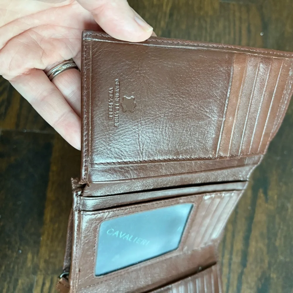 Cavalieri Brown Leather Wallet